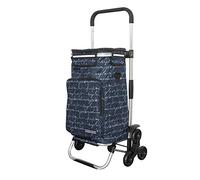 Rubberneck Carrello Pieghevole per la Spesa con Vano di Raffreddamento e Maniglia regolabile in Altezza, Blu