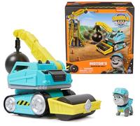 Rubble & Crew, Camion Giocattolo Motor's Wrecking Ball con Action Figure e Giocattoli mobili da Cantiere, Giocattoli per Bambini dai 3 Anni in su