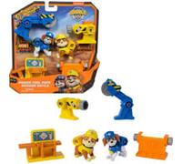 Rubble & Crew, Power Tool Pups, Personaggi Giocattolo Rubble e Wheeler con 2 Attrezzi da Operaio e 2 Accessori da Costruzione, Giocattoli per Bambini e Bambine dai 3 Anni in su