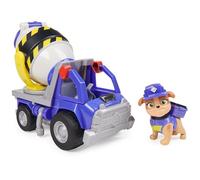 Rubble & Crew, Veicolo da lavoro di Mix, Betoniera giocattolo con personaggio da collezione, giocattoli per bambini dai 3 anni in su