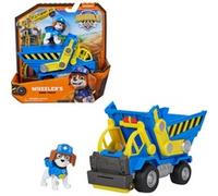 Rubble & Crew, Veicolo da lavoro di Wheeler, Camion ribaltabile con parti mobili e personaggio da collezione, giocattoli per bambini dai 3 anni in su