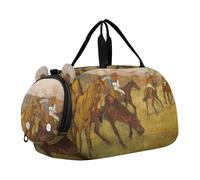 Rubens Dipinto Diana Hunt Ragazzi Borsoni Da Viaggio Bambini Danza Duffle Borse Da Viaggio Bambini Duffle Duffle, Edgar Degas stampa opere d'arte Jockeys, classico
