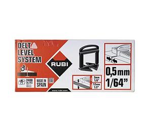RUBI BRIDA 3-12MM 0,5MM DELTA LEVEL.SYS. 2400 UNITÀ BIANCO CERAMICA INCOLLATE