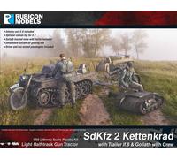 Rubicon Modelli 280071 WWII Tedesco Sdkfz 2 Kettenkrad 1/56 Scala Plastica Kit