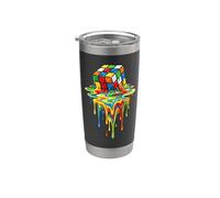 Rubic's Cube Magic in Treno di sciogliere, gioco liquido, vintage Bicchiere termico in acciaio inox doppia parete