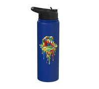 Rubic's Cube Magic in Treno di sciogliere, gioco liquido, vintage Stainless Steel Insulated Water Bottle