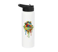 Rubic's Cube Magic in Treno di sciogliere, gioco liquido, vintage Stainless Steel Insulated Water Bottle