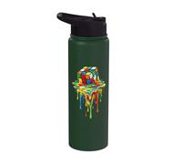 Rubic's Cube Magic in Treno di sciogliere, gioco liquido, vintage Stainless Steel Insulated Water Bottle