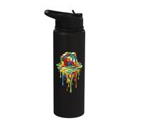 Rubic's Cube Magic in Treno di sciogliere, gioco liquido, vintage Stainless Steel Insulated Water Bottle