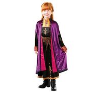 Rubie's- Abito Frozen2 Rubie’s Costume Anna Travel Frozen 2 Deluxe Bambini, Multicolore, XL, 300507-9-10 Anni