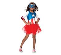 Rubie´s - Costume da ufficiale di Capitan America + maschera Marvel Superhero, costume per bambini