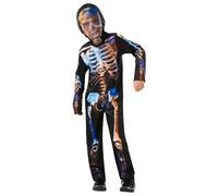 Rubie´s- Official Skeleton Glow Costume Ragazzi, Multicolore, 300428L