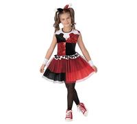 Rubie’s Vestito ufficiale da Harley Quinn DC Super Villians, tutù per travestimento per bambine, S
