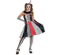 Rubies 1001699L000 Abito da clown monocromatico per adulti, fantasia, donna, multicolore, 16-18