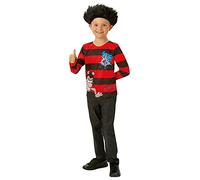 Rubie's 300768L Batgirl Dennis The Minace Costume Top & Parrucca, Ragazzi, Come Mostrato, 7-8 anni