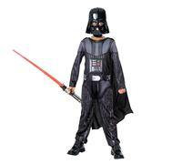 Rubies 3014789-10000 - Costume da Darth Vader con spada laser non illuminata, per bambini, multicolore, 9-10 anni