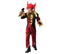 Rubies 301573XL000 - Costume da clown pazzo, per adulti, unisex, multicolore, XL, per Halloween e Halloween