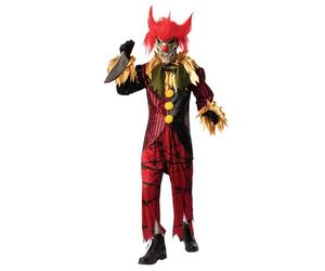 Rubies 301573XL000 - Costume da clown pazzo, per adulti, unisex, multicolore, XL, per Halloween e Halloween