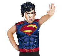 Rubies 33689 T-shirt + maschera per feste in costume di Superman, cartone animato, blu, S-M