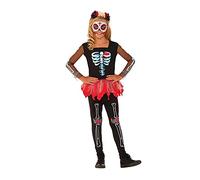 Rubies 610923L - Costume Ufficiale Scared to The Bone Halloween Day of The Dead, per Ragazze, Taglia L