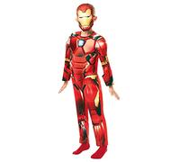 Rubies 640887 Costume ufficiale Marvel Avengers Iron Man Deluxe per bambini, taglia unica (età 9-10 anni, altezza 140 cm) Halloween