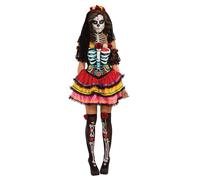 Rubie's Official Day of the Dead Senorita Fancy Dress Adult Costume - X-Large, 1