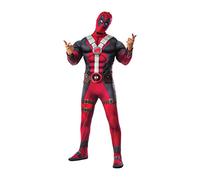 Rubie's 820181 Marvel Deadpool Deluxe Muscle Chest Costume e maschera per adulti, cartone animato, come mostrato, XS