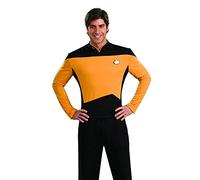 Rubies 888980XL LT Operations Deluxe Uniforme Star Trek Costume Adulto Uomo, Nero, Oro, XL, Halloween Halloween