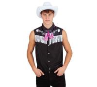 Rubies Accessorio Set Cowboy per adulti, gilet con fazzoletto e cappello, licenza ufficiale, accessorio per costume, cosplay, addii al celibato, feste