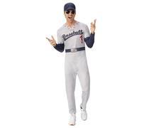 Rubie's AF150, costume da baseball da superstar, da uomo, multicolore, XL, per Halloween e Halloween