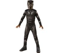 Rubies - Avengers ufficiale - Black Panther - Costume per bambini classico Black Panther - Taglia 7 - 8 anni - Costume da supereroe per bambini Marvel con tuta e maschera, ideale per Halloween,