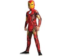 RUBIE'S Avengers Ufficiale - Costume classico Iron Man per bambini, taglia 5-6 anni, 105-116 cm, tuta rossa e gialla e maschera, per Halloween, carnevale, idea regalo di Natale