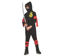 Rubie's Bambino ninja costume. grandi 8-10 anni. Maglia con cappuccio, maschera