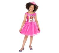 Rubies Barbie Ufficiale - Costume classico Barbie Principessa per bambini, taglia 2-8 anni a scelta, abito tutù rosa con top stampato Barbie, costume per Halloween, carnevale, Natale