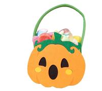 Rubies Borsa porta caramelle in feltro zucca per ragazzi e ragazze, accessorio, accessorio per costumi, dolcetto o scherzetto per Halloween, Carnevale e Feste