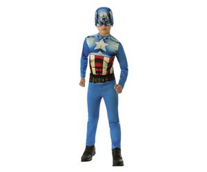 Rubie's Capitan America 610759-S Kostüm mehrfarbig, S (3-4 anni)
