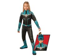 Rubie's- Capitan Marvel Vestito in Maschera, Multicolore, L, 700595_L