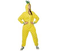 Rubies Costume ananas adulto unisex taglia unica jumpsuit con cappuccio originale halloween carnevale feste addii al celibato cosplay compleanno