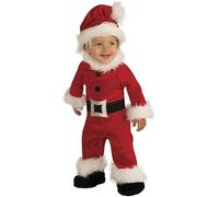 Rubie's- Costume Babbo Noel Lusso Inf Natale Bambini, Rosso, T (12-24 MESI), S8906-T