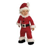 Rubie's-COSTUME BABBO NOEL LUSSO INF Natale Bambini, Rosso, I (6-12 MESI), S8906-I