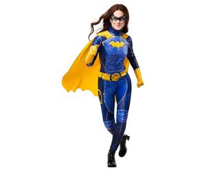 Rubies Costume Batgril GMK deluxe per donna, tuta, mantello, guanti e maschera. Ufficiale Warner DC per Carnevale, Natale, Halloween, Feste e Compleanni.