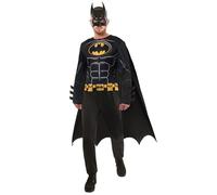Rubies Costume Batman Black Core OPP adulti, Tuta, mantello e maschera, Licenza Ufficiale Marvel per Carnevale, feste e cosplay