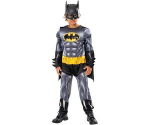 Rubie's Costume Batman Muscoloso Metallic Core con Mantello e Maschera x Bambino