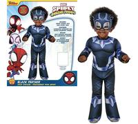 COSTUME PRESCOLARE BLACK PANTHER SPIDEY MIS. S 3-4 ANNI UK