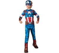 Rubies Official Marvel Avengers Captain America Classic Childs Costume, Kids Sup