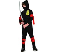 Rubies Costume Carnevale Ninja Nero taglia 5-7 anni