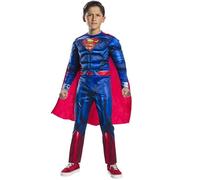 Rubies Costume Carnevale Superman Deluxe Taglia 8-10 anni