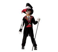 Rubies Costume Catrin per bambino e bambina, Abito Catrin con giacca stampata con camicia, pantaloni, fascia e cappello, Katrinas, per Halloween, carnevale e compleanno