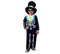 Rubies Costume Catrin Pancho per bambino e bambina, Giacca con camicia attacata, pantalone e cappello, Licenza Ufficiale, Giorno dei morti, Teschio messicano, Halloween, Cosplay e Feste