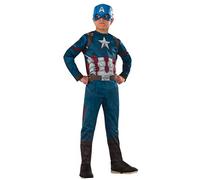 Rubies - Costume Classico da Capitan America in Civil War, L (8 - 10 anni)